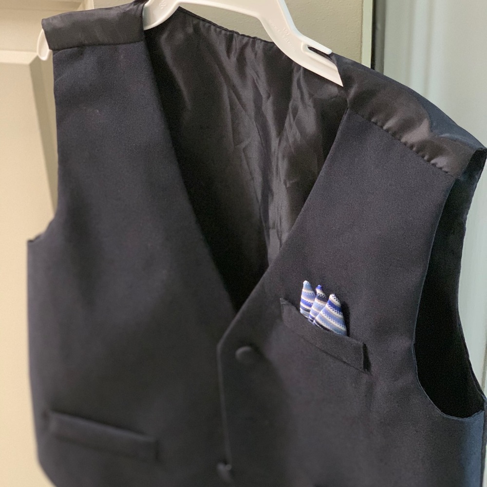 Boys Navy Vest
